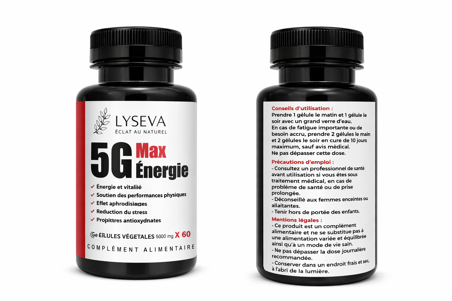 Gélules 5G Max Énergie