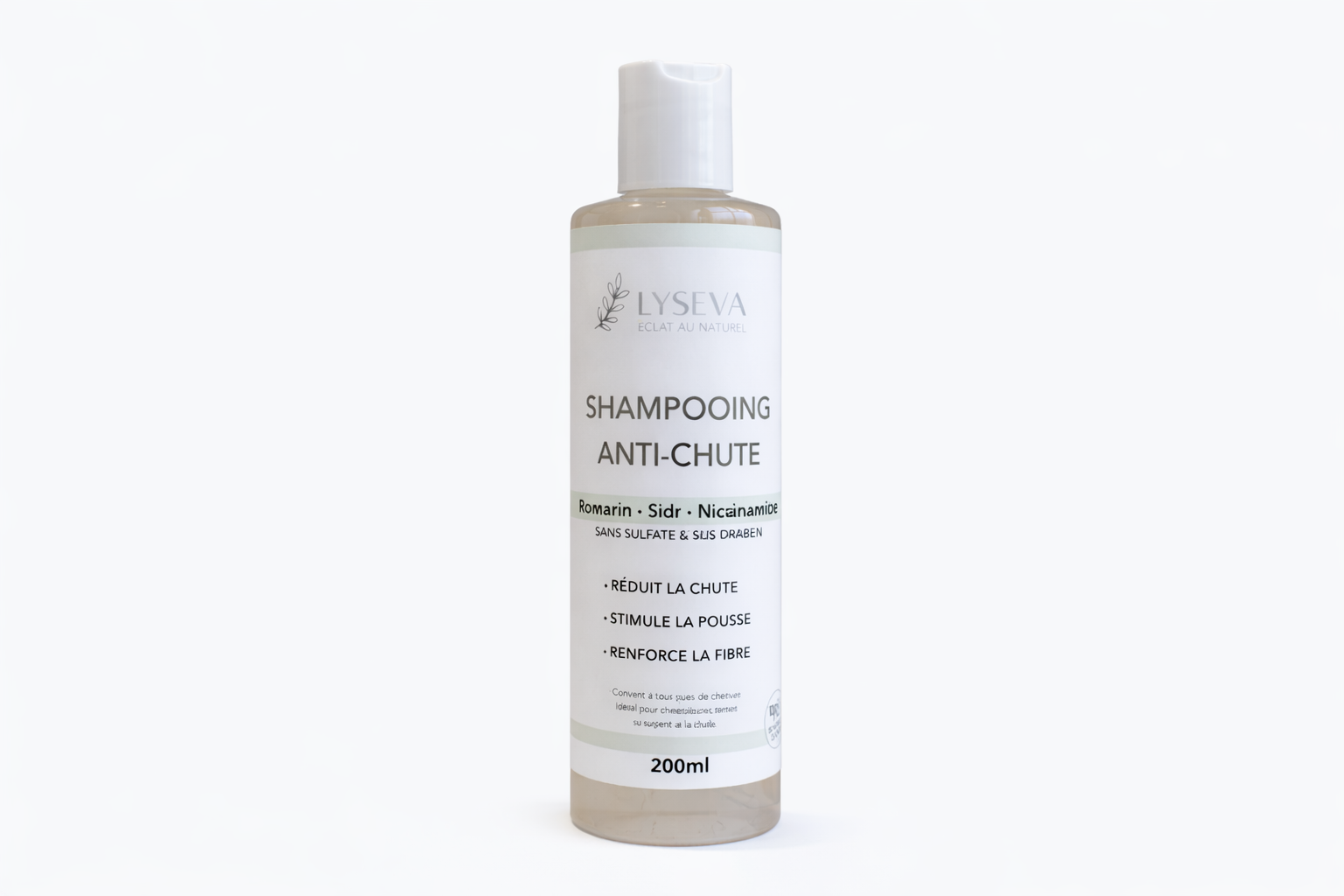 Shampooing Anti-Chute – Romarin, Sidr & Niacinamide